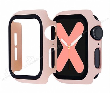Apple Watch 4 / Watch 5 Cam Ak Pembe Klf (40 mm)