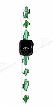 Apple Watch 4 / Watch 5 Kakts Beyaz Kordon (40 mm)