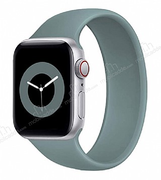 Apple Watch 4 / Watch 5 Solo Loop Yeil Silikon Kordon 44mm