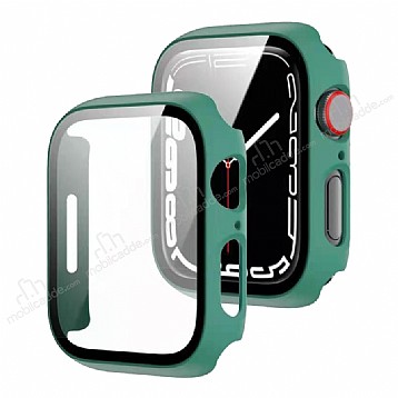 Apple Watch 7 Siyah ereveli Yeil Klf 41mm