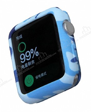 Apple Watch Army Mavi Silikon Klf (38 mm)