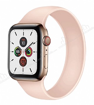 Apple Watch Solo Loop Sand Pink Silikon Kordon 40mm