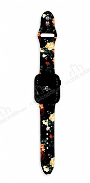 Apple Watch / Watch 2 / Watch 3 Sar Gll Siyah Kordon (38 mm)