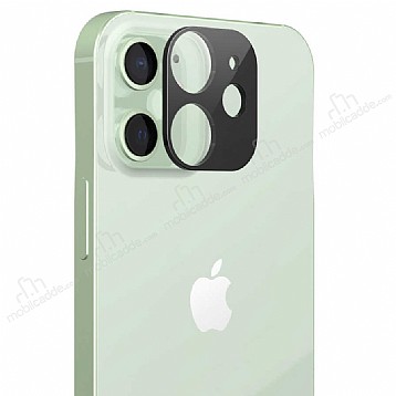 Araree C-Subcore iPhone 12 6.1 in Siyah Temperli Kamera Koruyucu
