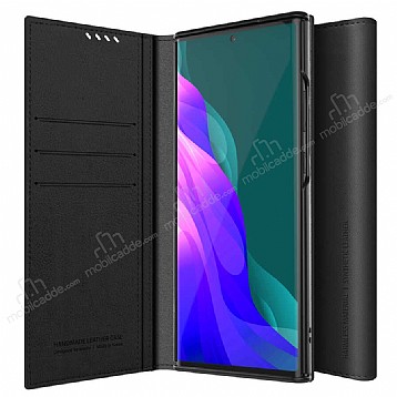 Araree Mustang Diary Samsung Galaxy Note 20 Ultra Czdanl Siyah Deri Klf