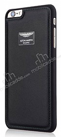 Aston Martin iPhone 6 / 6S Gerek Deri Siyah Rubber Klf