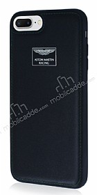 Aston Martin iPhone 7 Plus / 8 Plus Gerek Deri Siyah Rubber Klf