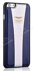 Aston Martin Racing iPhone 6 / 6S Gerek Deri Beyaz Rubber Klf
