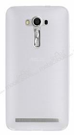 Asus ZenFone 2 Laser 5.5 in effaf Beyaz Silikon Klf