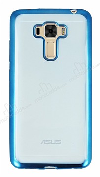 Asus Zenfone 3 Laser ZC551KL Mavi Kenarl effaf Silikon Klf
