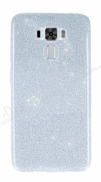Asus Zenfone 3 Laser ZC551KL Simli Silver Silikon Klf