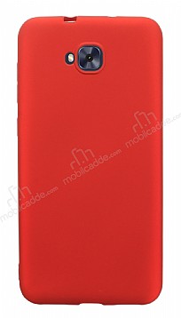 Asus Zenfone 4 Selfie ZD553KL Mat Krmz Silikon Klf
