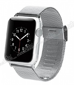 Baseus Apple Watch / Watch 2 Milanese Loop Orjinal Silver Metal Kordon (42 mm)