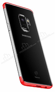 Baseus Armor Samsung Galaxy S9 Krmz Kenarl Ultra Koruma Klf