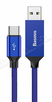 Baseus Artistic Striped Lacivert USB Type-C Data Kablosu 5m
