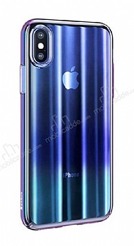 Baseus Aurora iPhone X / XS Mavi Rubber Klf
