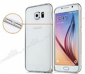 Baseus Beauty Arc Samsung i9800 Galaxy S6 Metal Bumper ereve Silver Klf