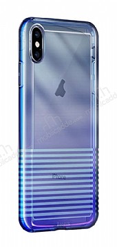 Baseus Colorful Airbag iPhone X / XS Ultra Koruma Siyah Silikon Klf