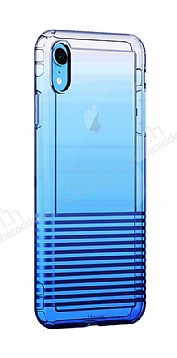 Baseus Colorful Airbag iPhone XR Ultra Koruma Mavi Silikon Klf