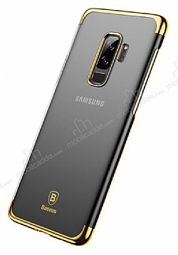Baseus Glitter Samsung Galaxy S9 Plus Gold Kenarl Rubber Klf