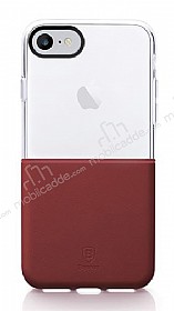 Baseus Half to Half iPhone 7 / 8 Bordo Silikon Klf