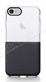 Baseus Half to Half iPhone 7 / 8 Siyah Silikon Klf