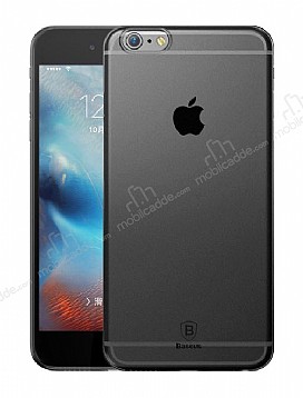Baseus iPhone 6 Plus / 6S Plus Ultra nce effaf Siyah Rubber Klf