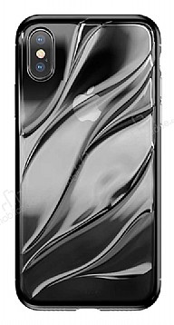 Baseus Water Modelling iPhone X / XS effaf Siyah Silikon Klf