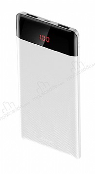 Baseus Mini CU 10000 mAh Dijital Gstergeli Powerbank Beyaz Yedek Batarya