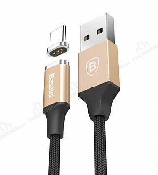 Baseus New Insnap USB Type-C Gold Manyetik Data Kablosu 1m