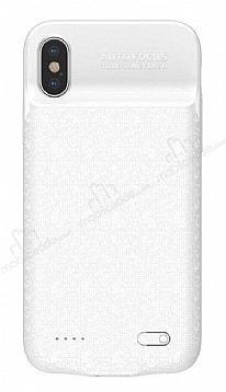 Baseus Plaid iPhone X / XS 3500 mAh Bataryal Beyaz Klf