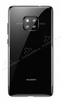 Baseus Shining Huawei Mate 20 Pro Siyah Kenarl Silikon Klf