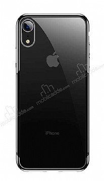 Baseus Shining iPhone XR Siyah Kenarl Silikon Klf