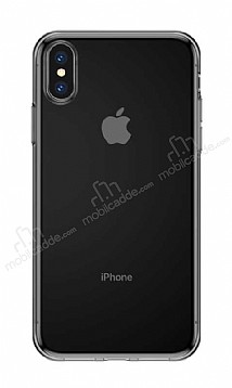Baseus Simplicity Basic iPhone XS Max effaf Siyah Silikon Klf