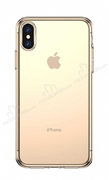 Baseus Simplicity Basic iPhone X / XS effaf Gold Silikon Klf