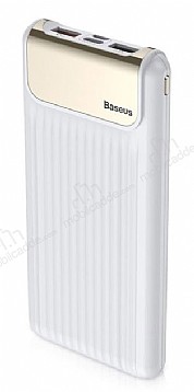 Baseus Thin Digital 10000 mAh Powerbank Beyaz Yedek Batarya