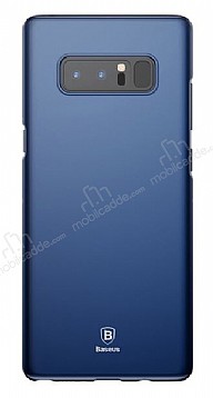 Baseus Thin Samsung Galaxy Note 8 Tam Kenar Lacivert Rubber Klf