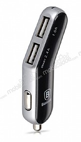 Baseus Smart Thin Business ift USB Girili Gri Ara arj