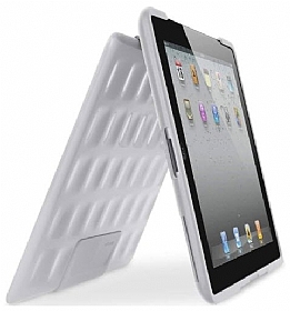 Belkin iPad 2 / iPad 3 / iPad 4 Standl Sert Beyaz Rubber Klf