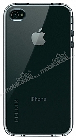 Belkin iPhone 4 Gri Silikon Klf