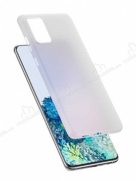 Benks Lollipop Samsung Galaxy S20 Plus Beyaz Ultra nce Rubber Klf