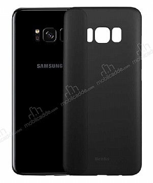 Benks Lollipop Samsung Galaxy S8 Plus Ultra nce effaf Siyah Rubber Klf