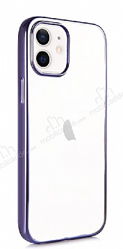 Benks Magic Glitz iPhone 12 / iPhone 12 Pro 6.1 in Lacivert Silikon Klf