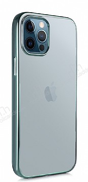 Benks Magic Glitz iPhone 12 Pro Max 6.7 in Koyu Yeil Silikon Klf