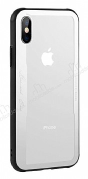 Benks Shiny Glass iPhone X / XS Beyaz Cam Klf