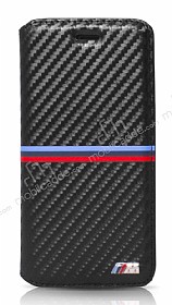 BMW iPhone 7 Plus / 8 Plus nce Yan Kapakl Siyah Karbon Klf