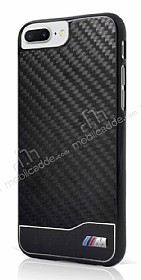 BMW iPhone 7 Plus / 8 Plus Karbon Siyah Rubber Klf