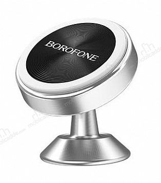Borofone BH5 Silver Manyetik Ara ve Masa Telefon Tutucu