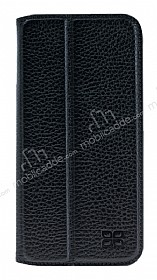 Bouletta Book Klug iPhone 7 Plus / 8 Plus Standl Kapakl Floater Black Gerek Deri Klf