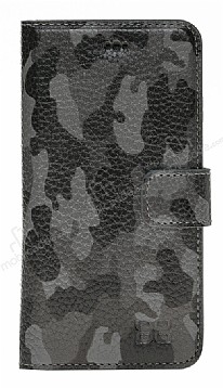 Bouletta Magic Wallet iPhone 7 / 8 KLF1 Yeil-Siyah Gerek Deri Klf
